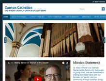 Tablet Screenshot of cantoncatholics.com